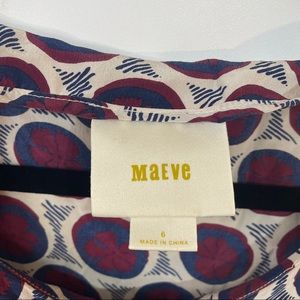 Maeve Anthropologie 100% Silk Dress Sz 6